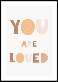 Illustrated letters in beige and brown on a light background-0
