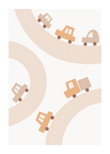 Plagát Cars And Roads
