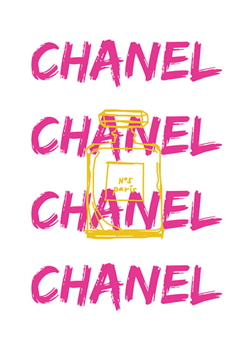 Affiche Chanel In Pink