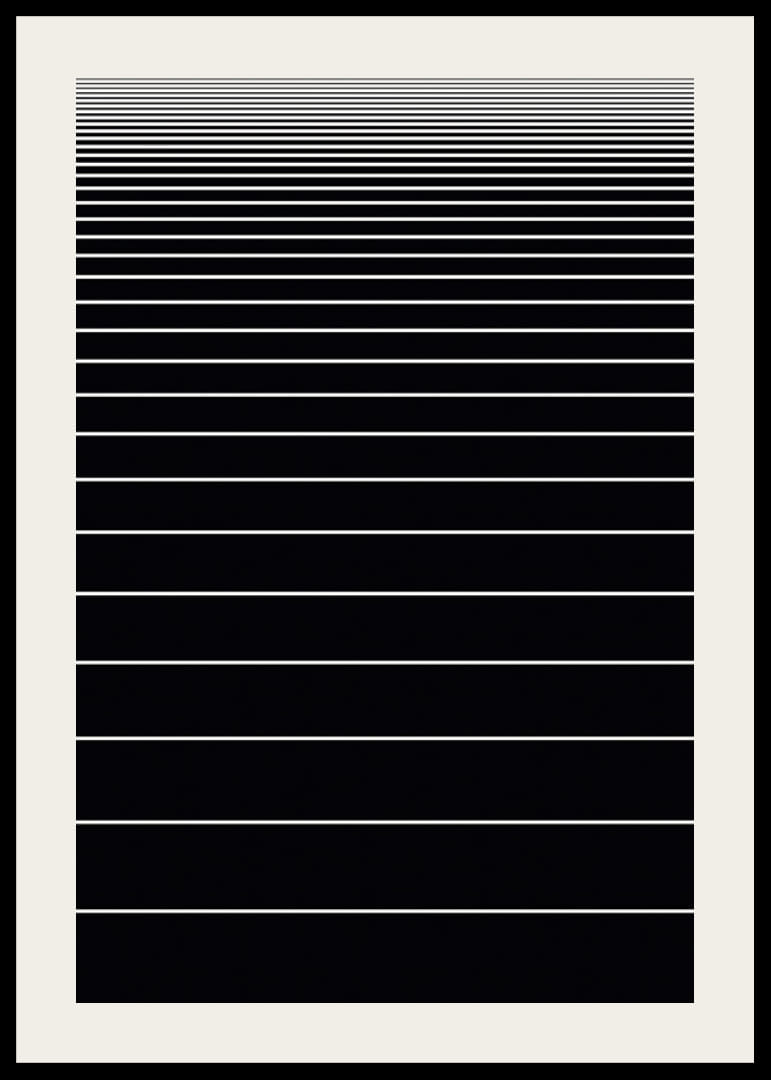 Linii orizontale albe minimaliste pe fundal negru-12