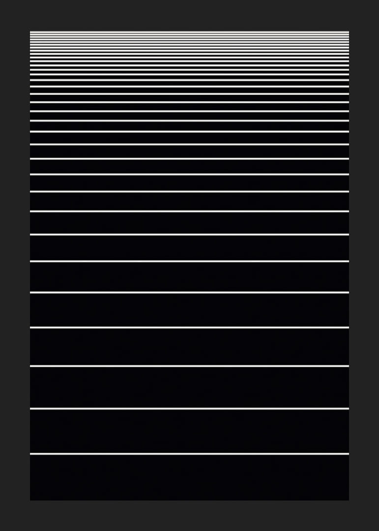 Linii orizontale albe minimaliste pe fundal negru-12