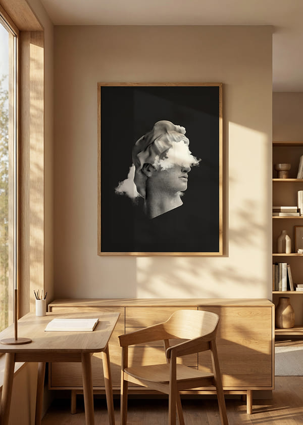 Poster Clouded Statue crossfade