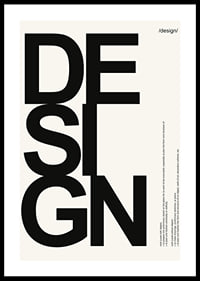 Graphic text with the word DESIGN in large black letters-0