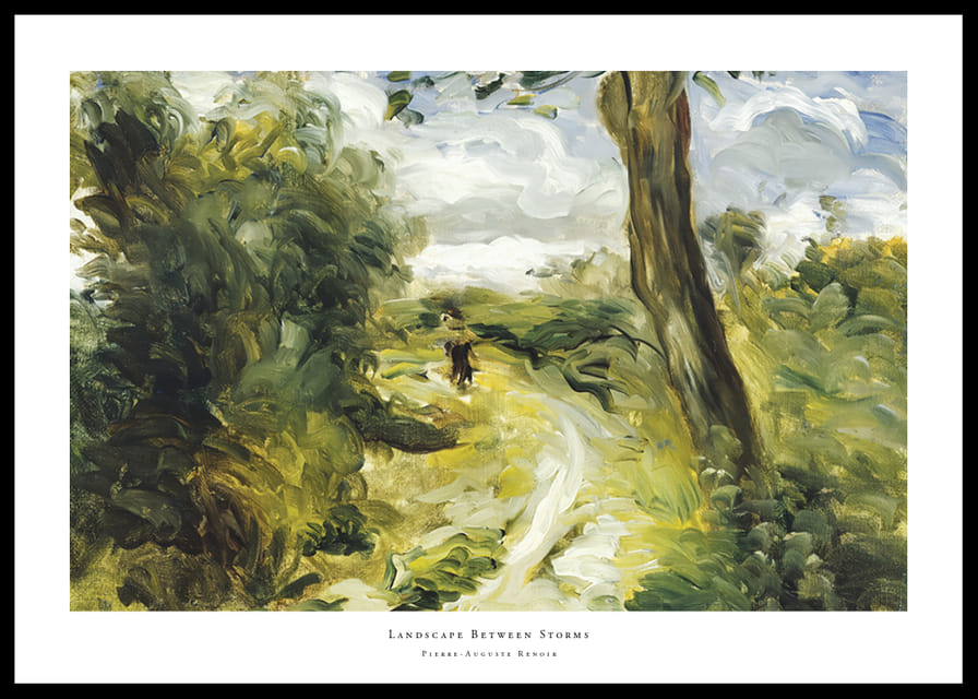 Landscape Between Storms By Pierre-Auguste Renoir-12