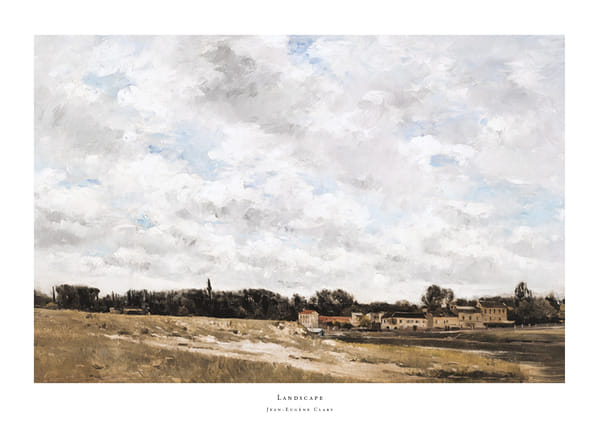 Plakatas Landscape By Jean-Eugène Clary