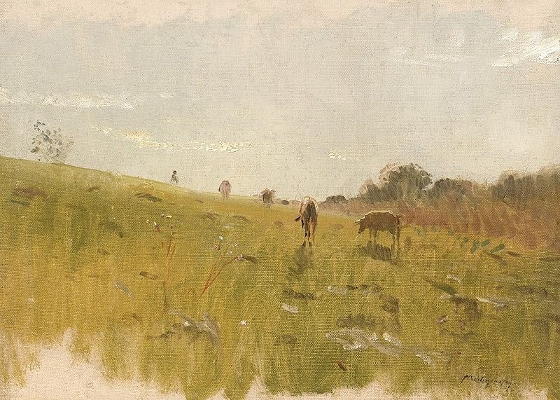 To The Pasture By Ladislav Mednyánszky-12