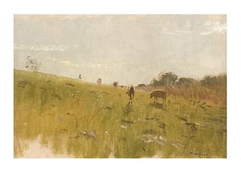 Juliste To The Pasture By Ladislav Mednyánszky