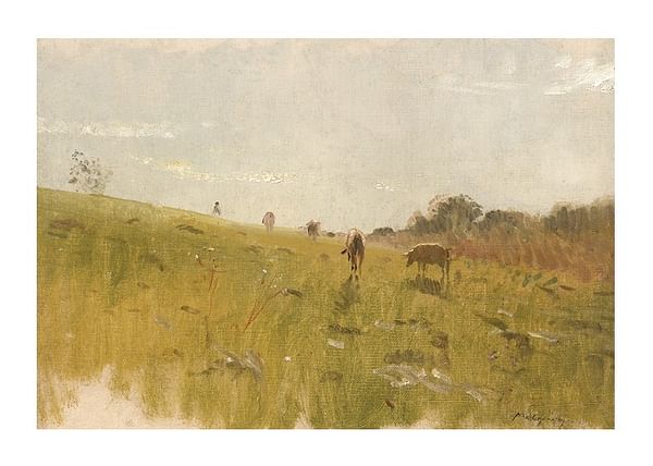 Plagát To The Pasture By Ladislav Mednyánszky
