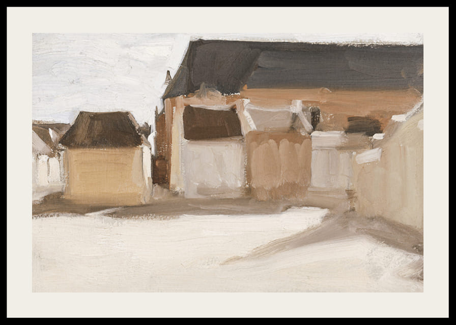 Studie Van Een Dorpspleintje Met Gebouwen By Antoon Derkinderen-12