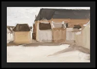 Studie Van Een Dorpspleintje Met Gebouwen By Antoon Derkinderen-6