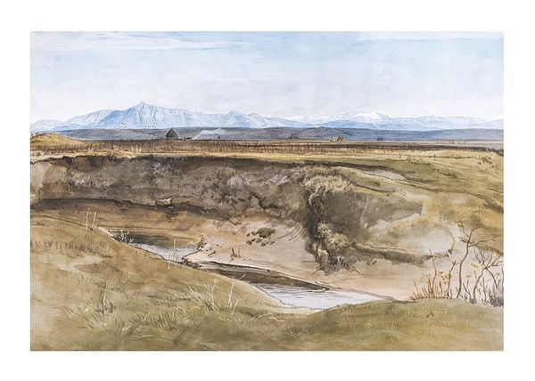 Plagát Landscape Near Rome By August Leopold Venus