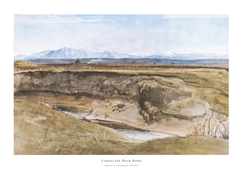Poster Landscape Near Rome By August Leopold Venus