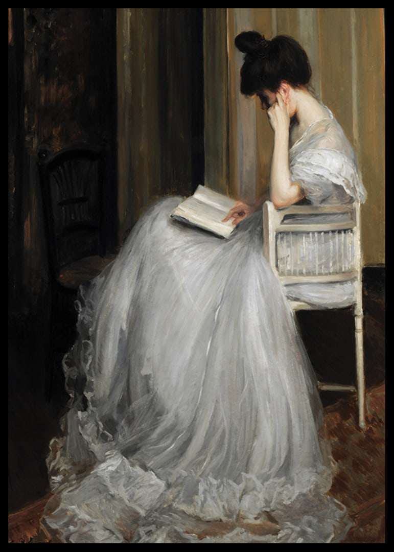 Mujer Leyendo By Jacques Émile Blanche-12