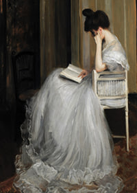 Mujer Leyendo By Jacques Émile Blanche-9