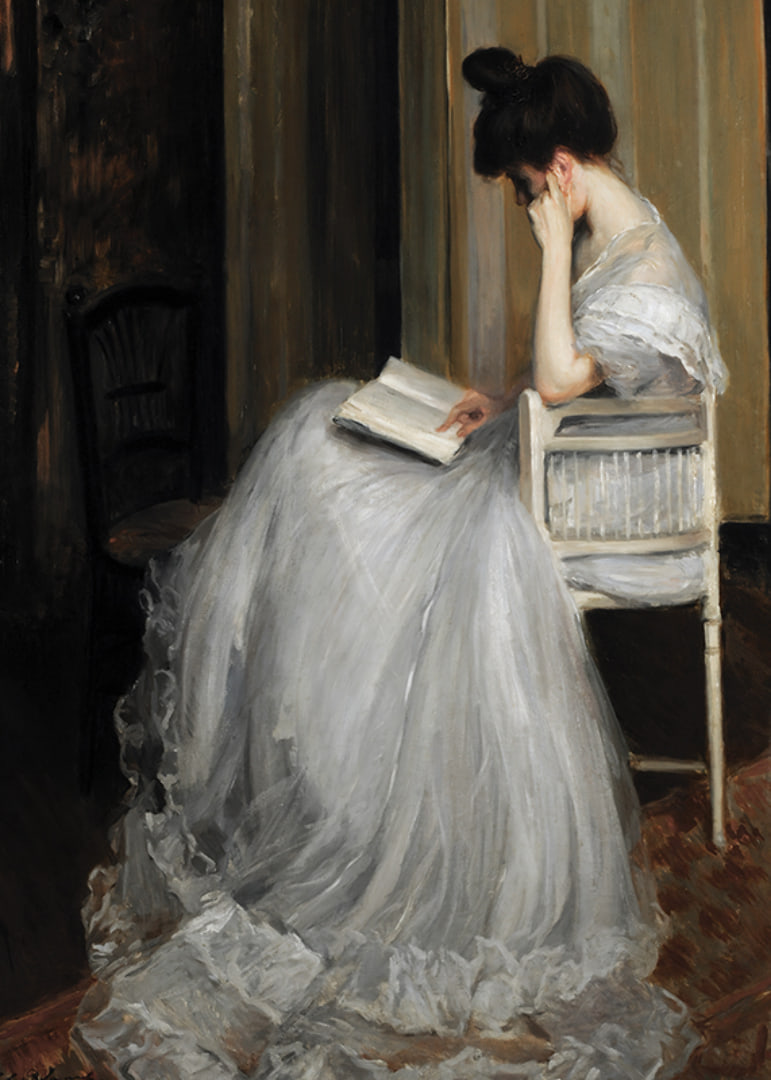 Mujer Leyendo By Jacques Émile Blanche-12