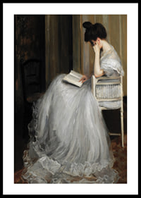 Mujer Leyendo By Jacques Émile Blanche-2