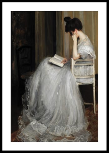 Poster Mujer Leyendo By Jacques Émile Blanche