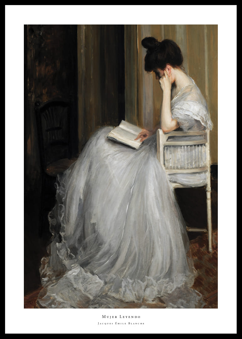 Mujer Leyendo By Jacques Émile Blanche-12