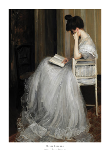 Poster Mujer Leyendo By Jacques Émile Blanche