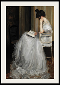 Mujer Leyendo By Jacques Émile Blanche-4