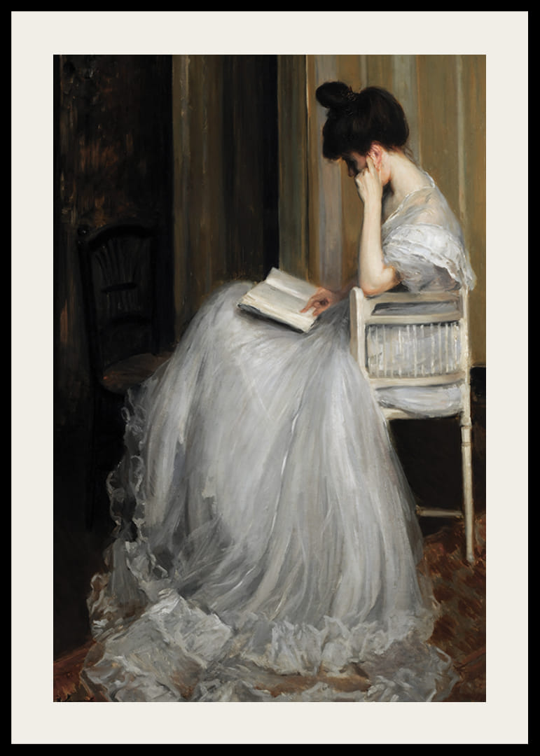 Mujer Leyendo By Jacques Émile Blanche-12