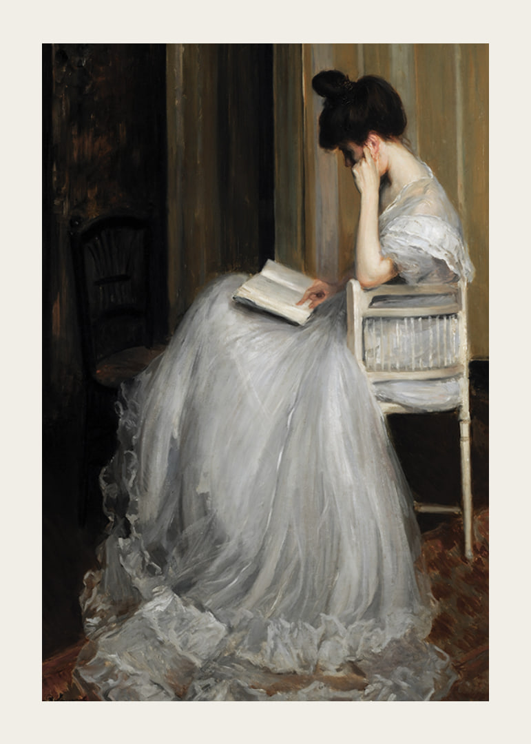 Mujer Leyendo By Jacques Émile Blanche-12
