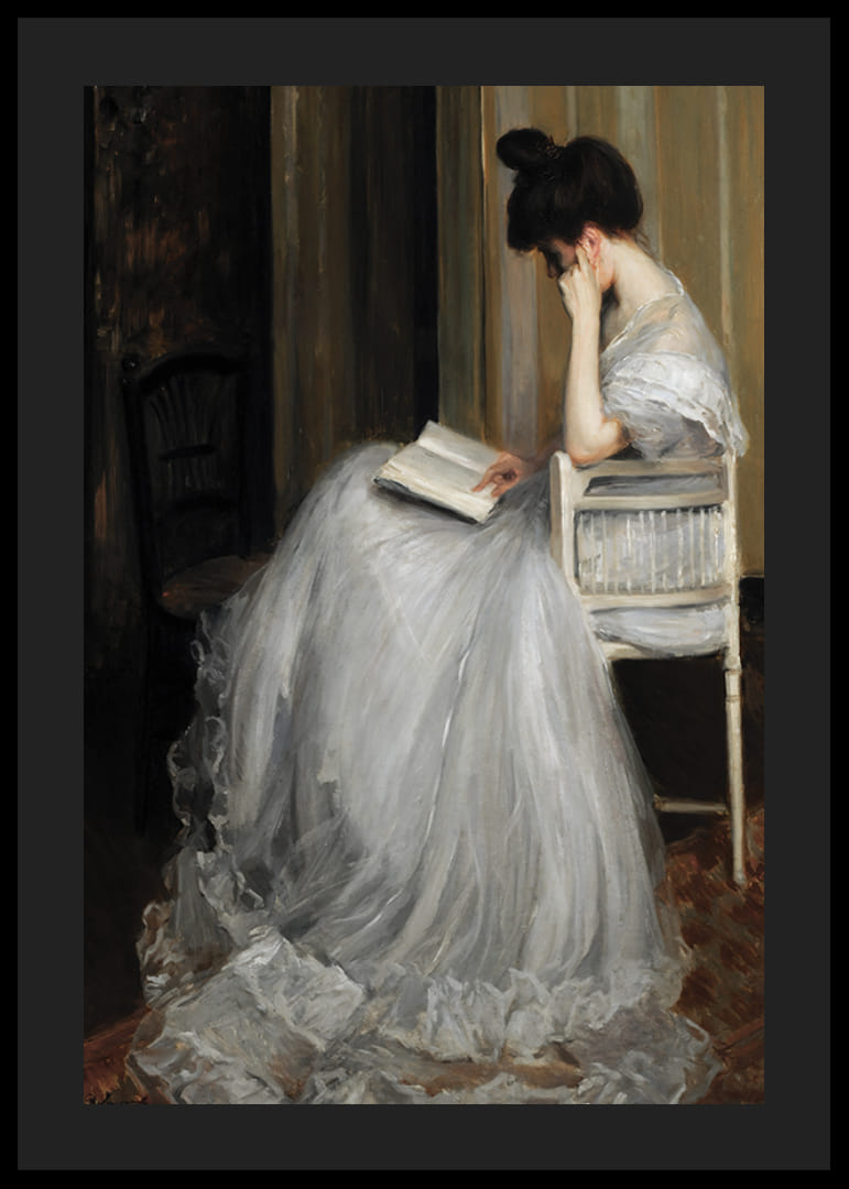 Mujer Leyendo By Jacques Émile Blanche-12