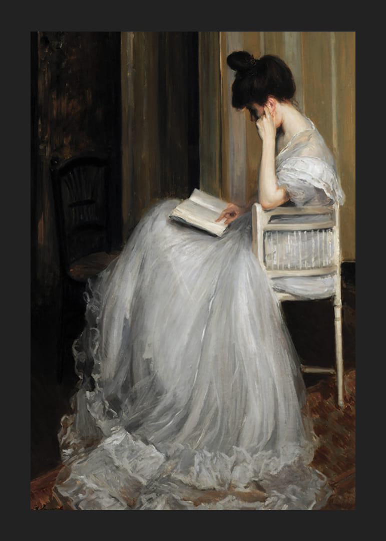 Mujer Leyendo By Jacques Émile Blanche-12
