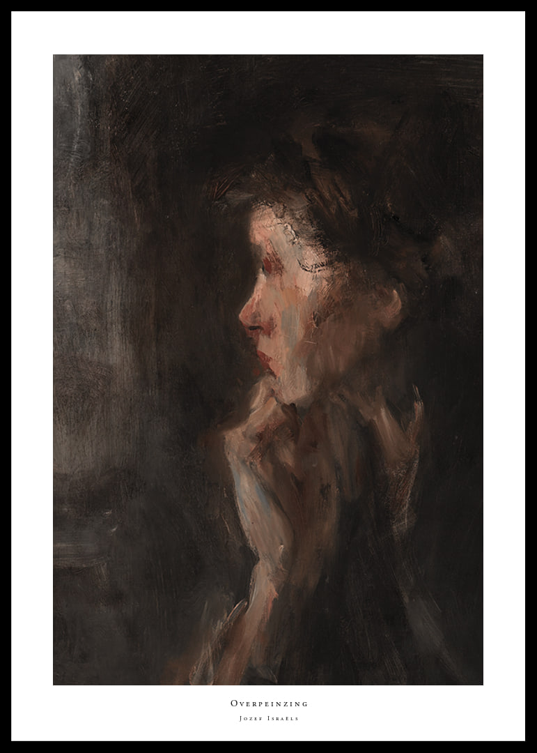 Overpeinzing By Jozef Israëls-12