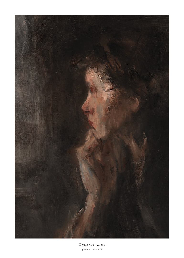 Overpeinzing By Jozef Israëls-12