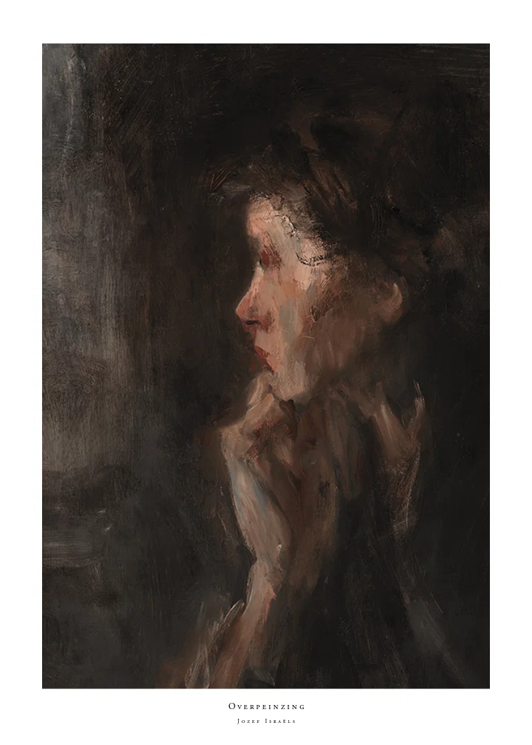 Overpeinzing By Jozef Israëls-12