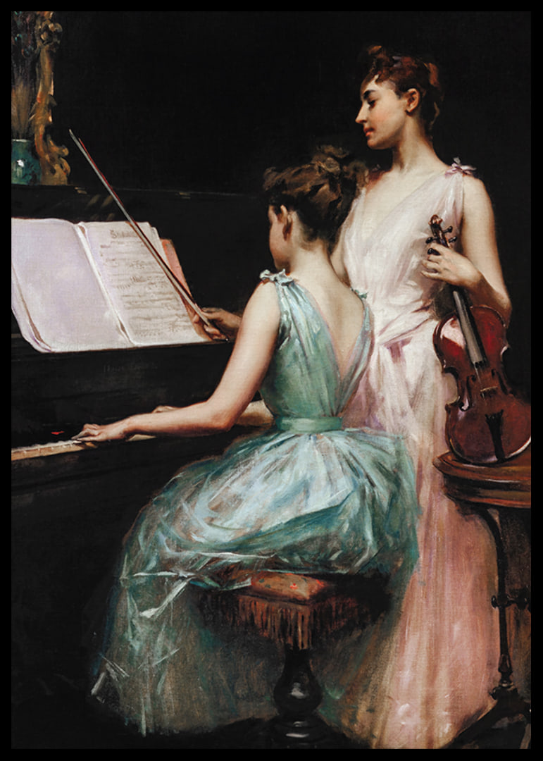 The Sonata By Irving Ramsay Wiles-12