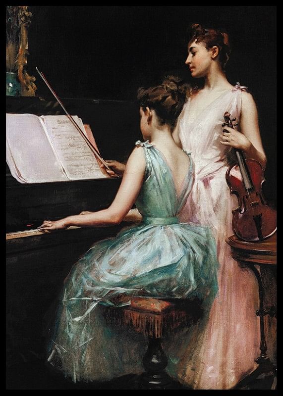 The Sonata By Irving Ramsay Wiles-12