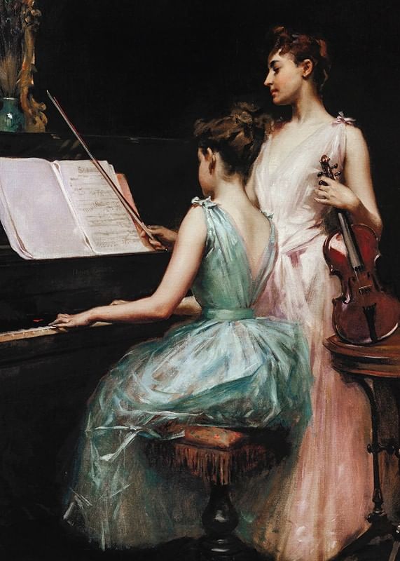 The Sonata By Irving Ramsay Wiles-12