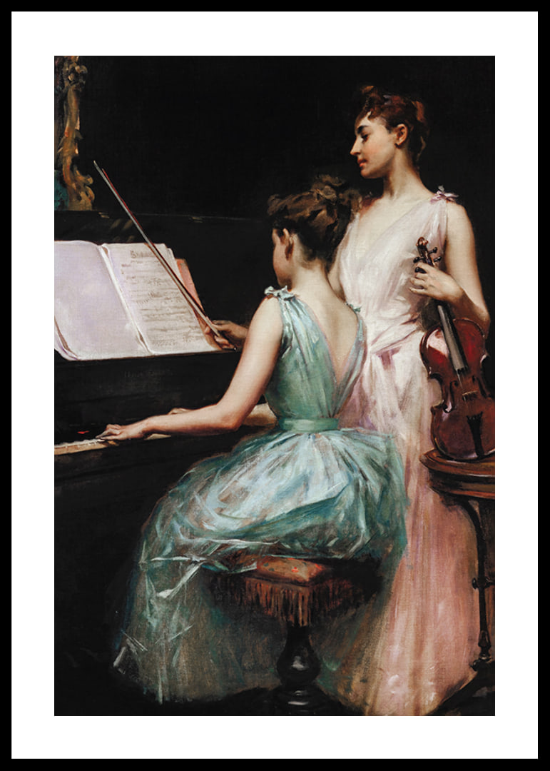 The Sonata By Irving Ramsay Wiles-12