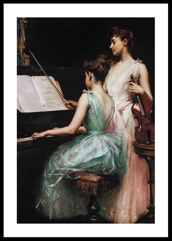 Poster The Sonata By Irving Ramsay Wiles