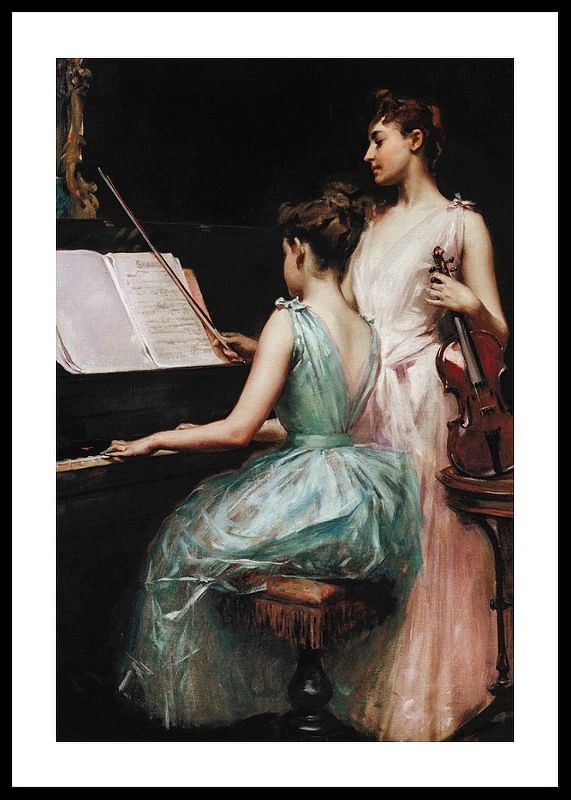 The Sonata By Irving Ramsay Wiles-12