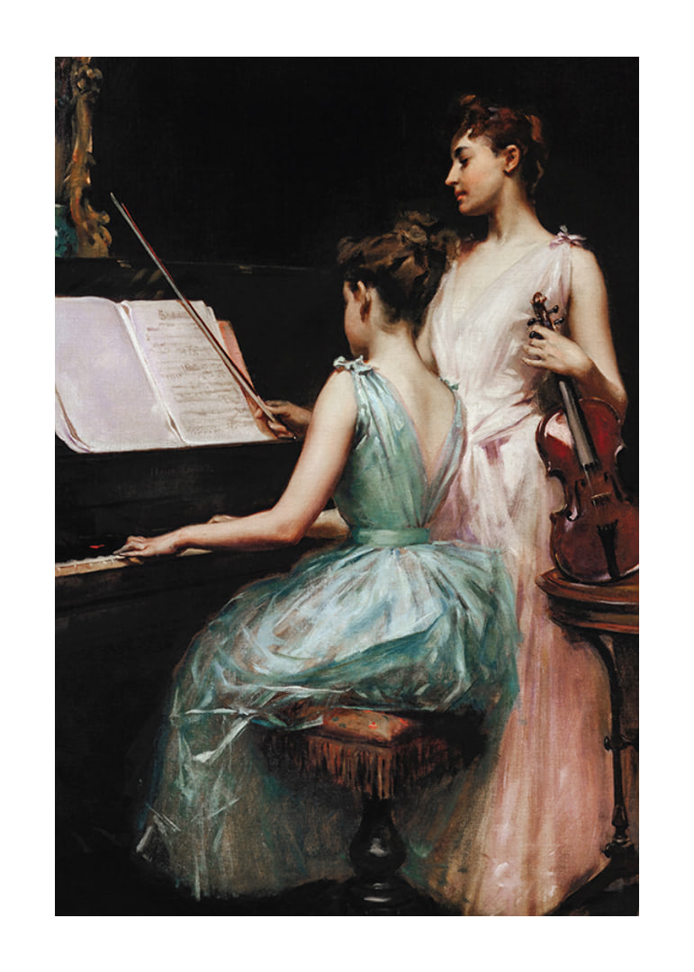 The Sonata By Irving Ramsay Wiles-12