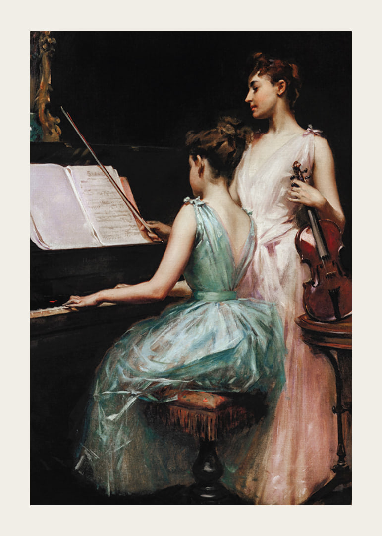 The Sonata By Irving Ramsay Wiles-12