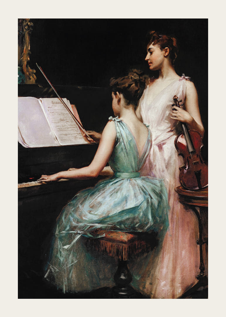 The Sonata By Irving Ramsay Wiles-12