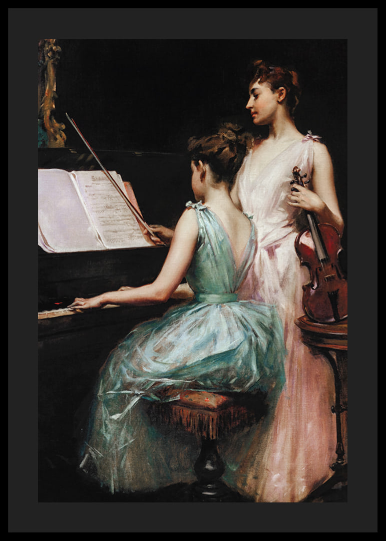 The Sonata By Irving Ramsay Wiles-12