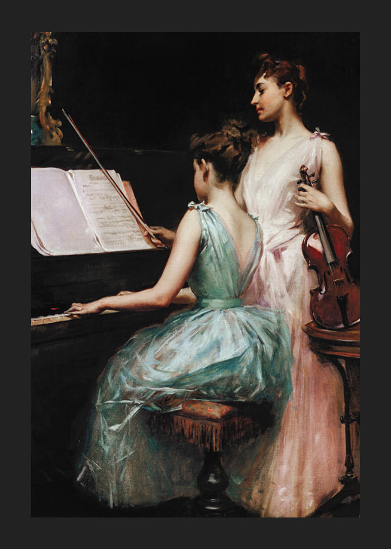 The Sonata By Irving Ramsay Wiles-12