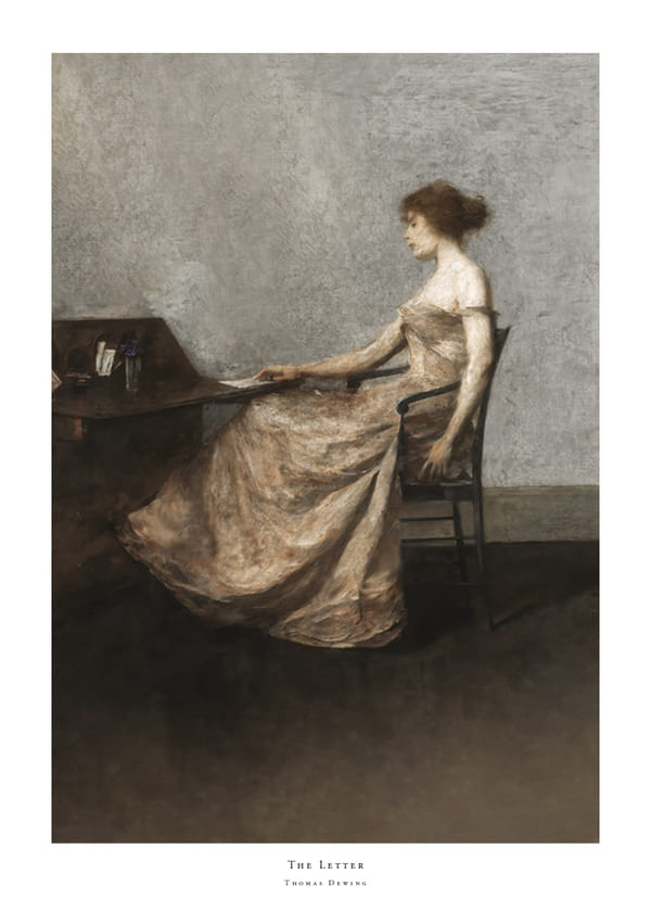 Plakatas The Letter By Thomas Dewing