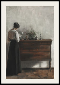 Interiør Med Kunstnerens Hustru By Carl Holsøe-4