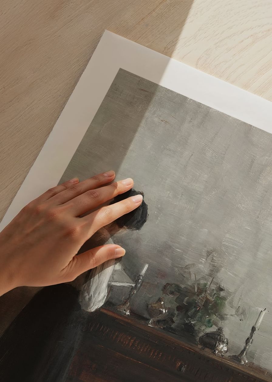 Interiør Med Kunstnerens Hustru By Carl Holsøe-12