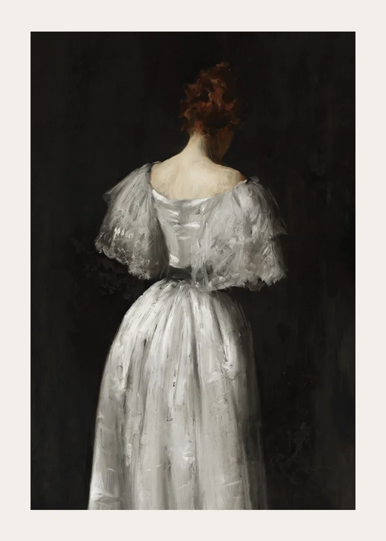 Seventeenth Century Lady By William Merritt Chase-12