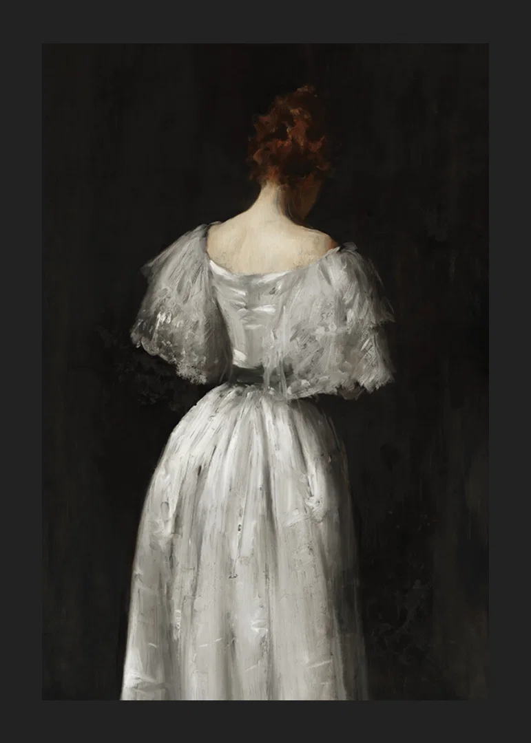Seventeenth Century Lady By William Merritt Chase-12