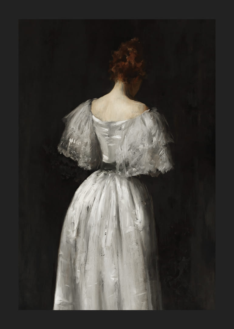 Seventeenth Century Lady By William Merritt Chase-12
