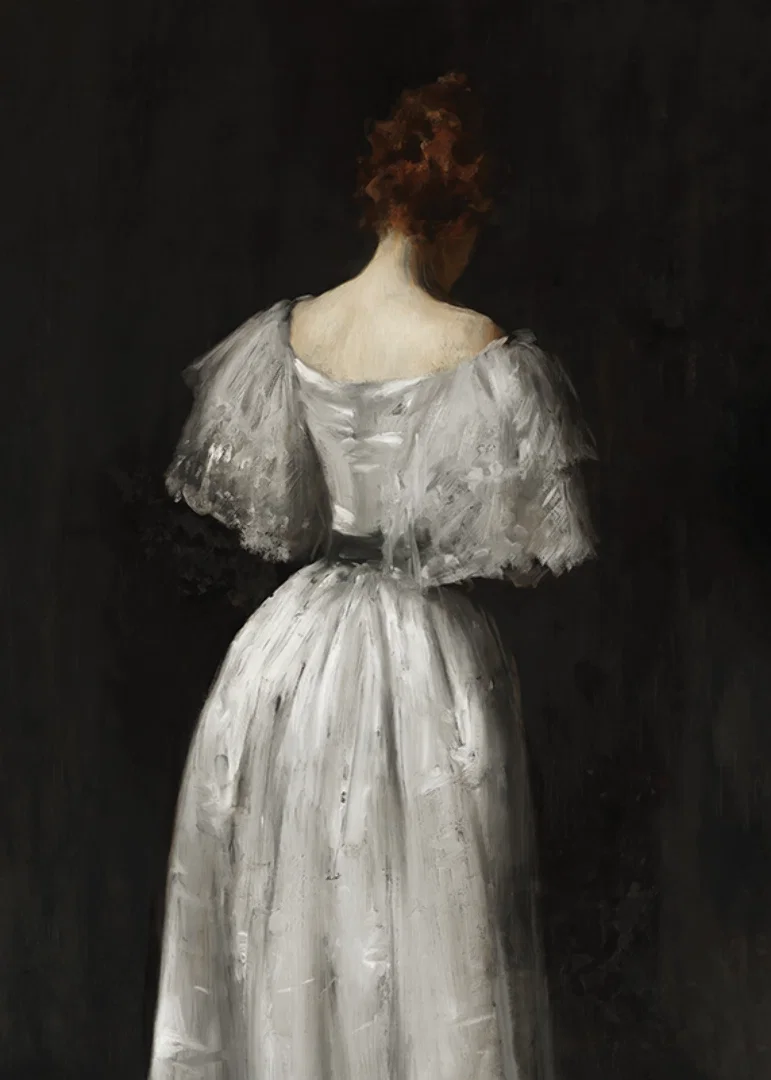Seventeenth Century Lady By William Merritt Chase-12