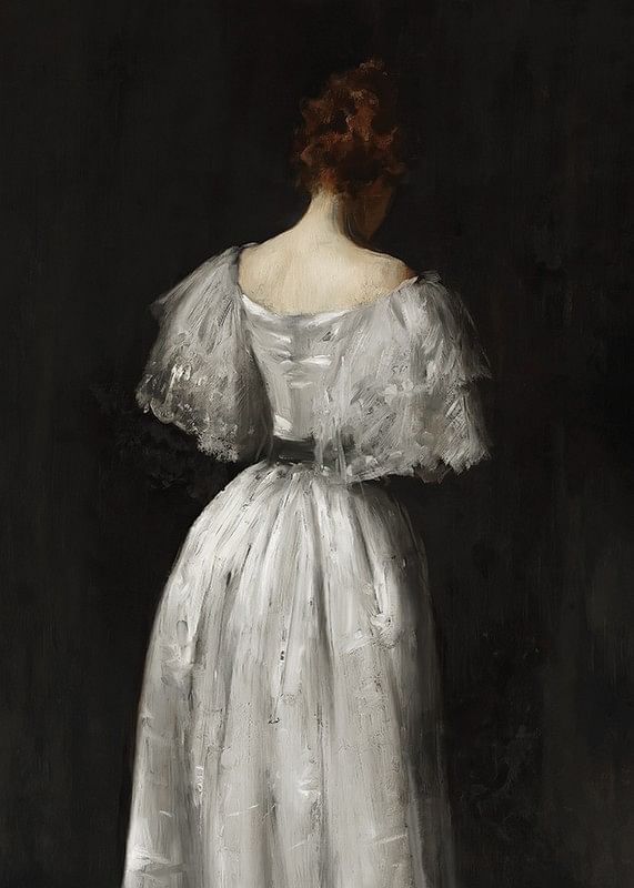 Seventeenth Century Lady By William Merritt Chase-12
